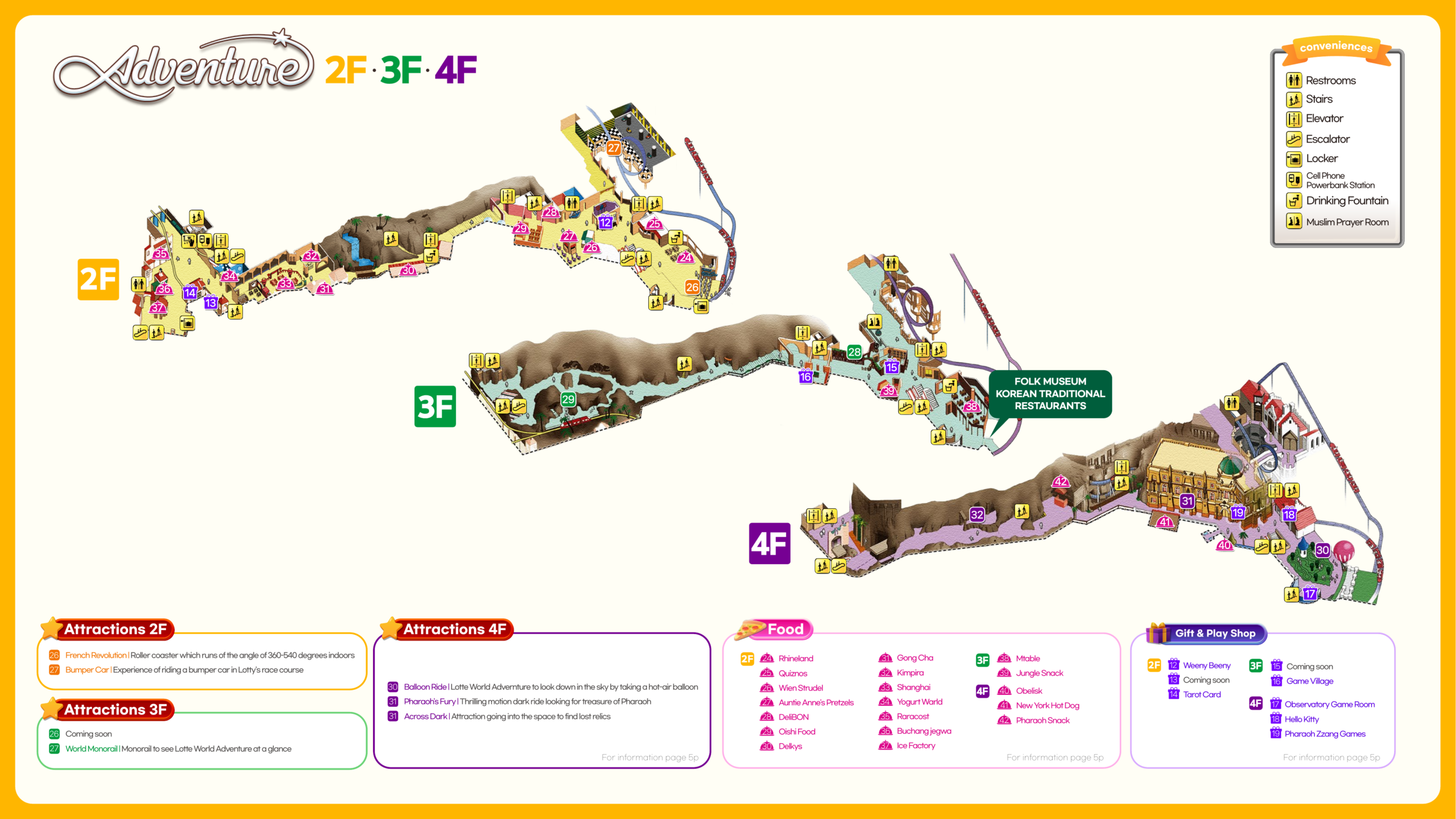 Lotte World map - Magic Island outdoor