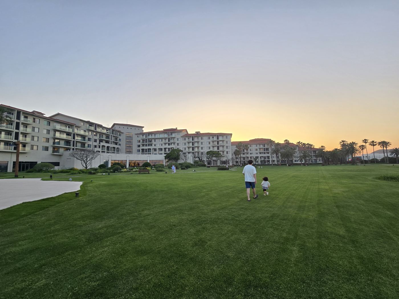 Haevichi resort walking trail with sea view