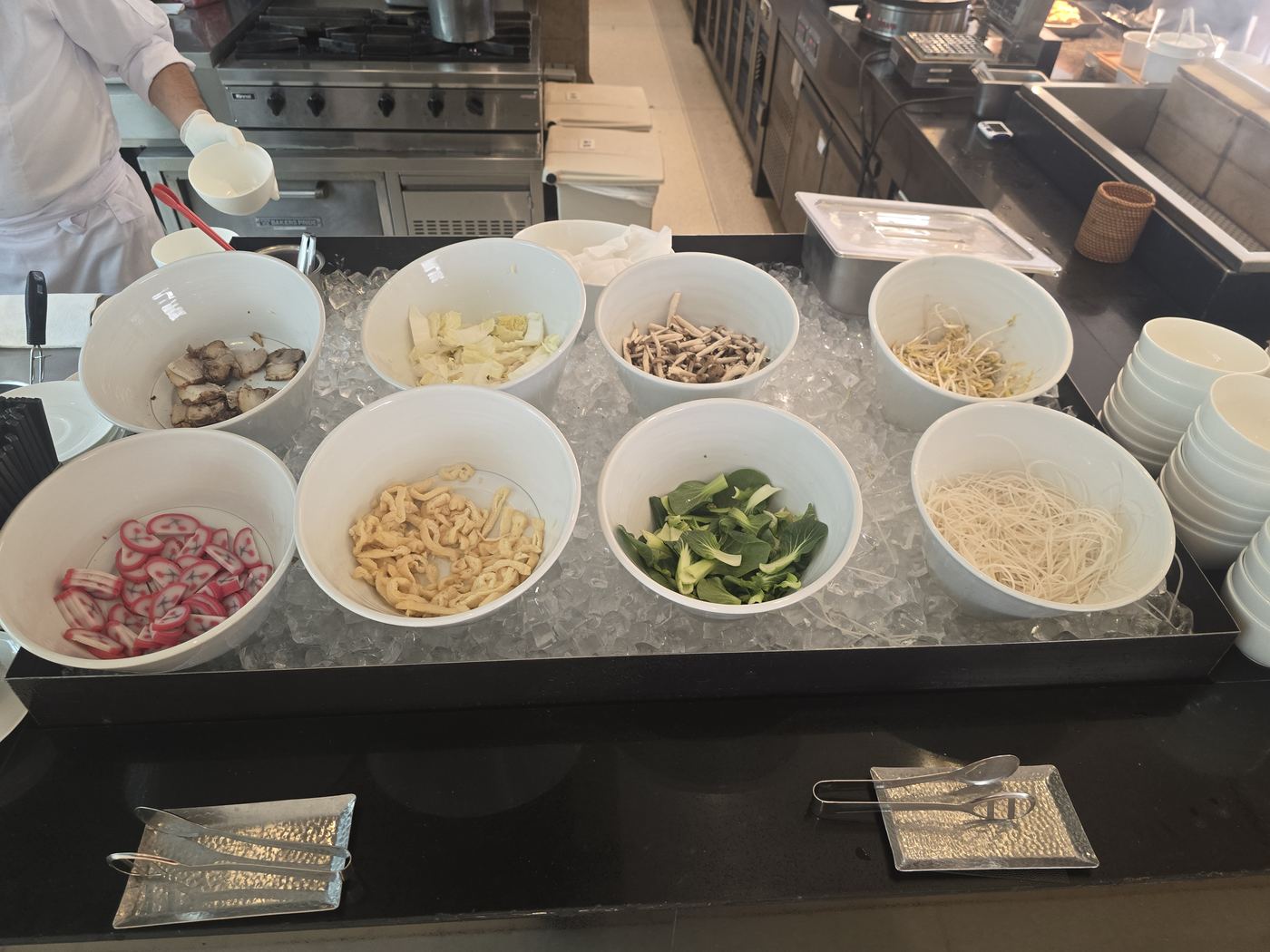 Haevichi breakfast noodle soup station rice noodles