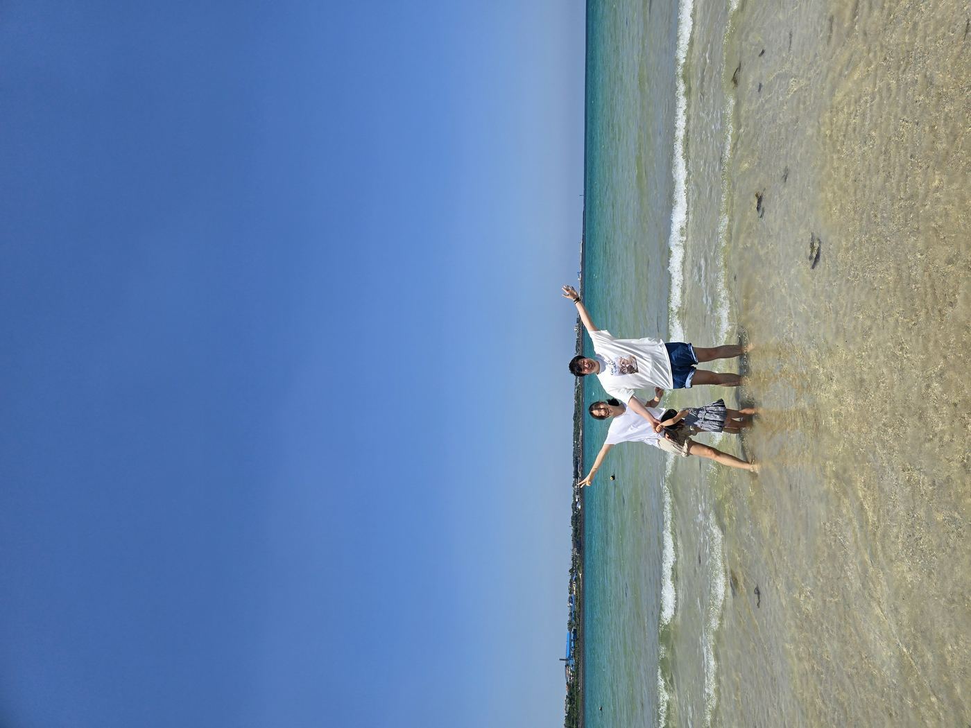 Pyoseon Beach wide white sand view