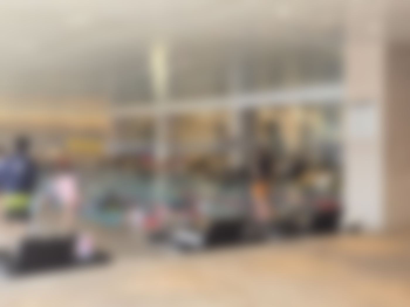 Pool area (blurred)