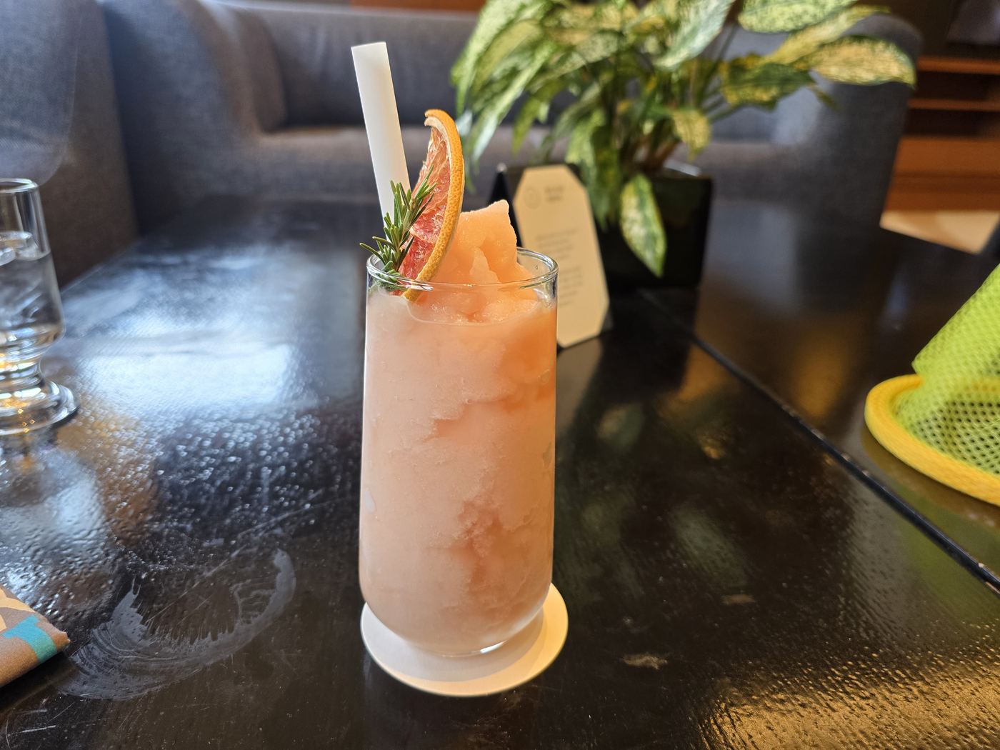 Pastry and drinks selection