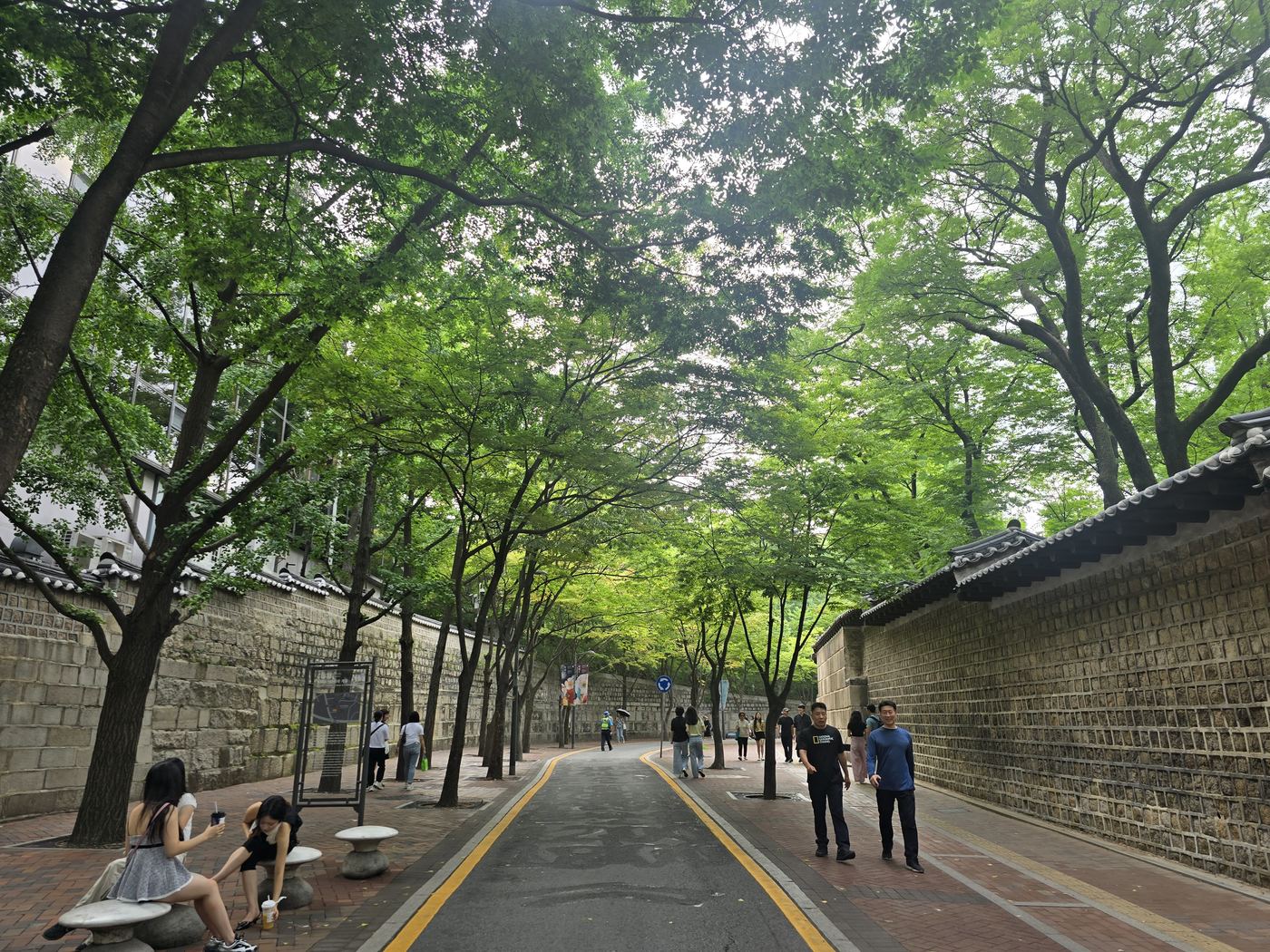 Deoksugung Stone Wall Walk summer Seoul