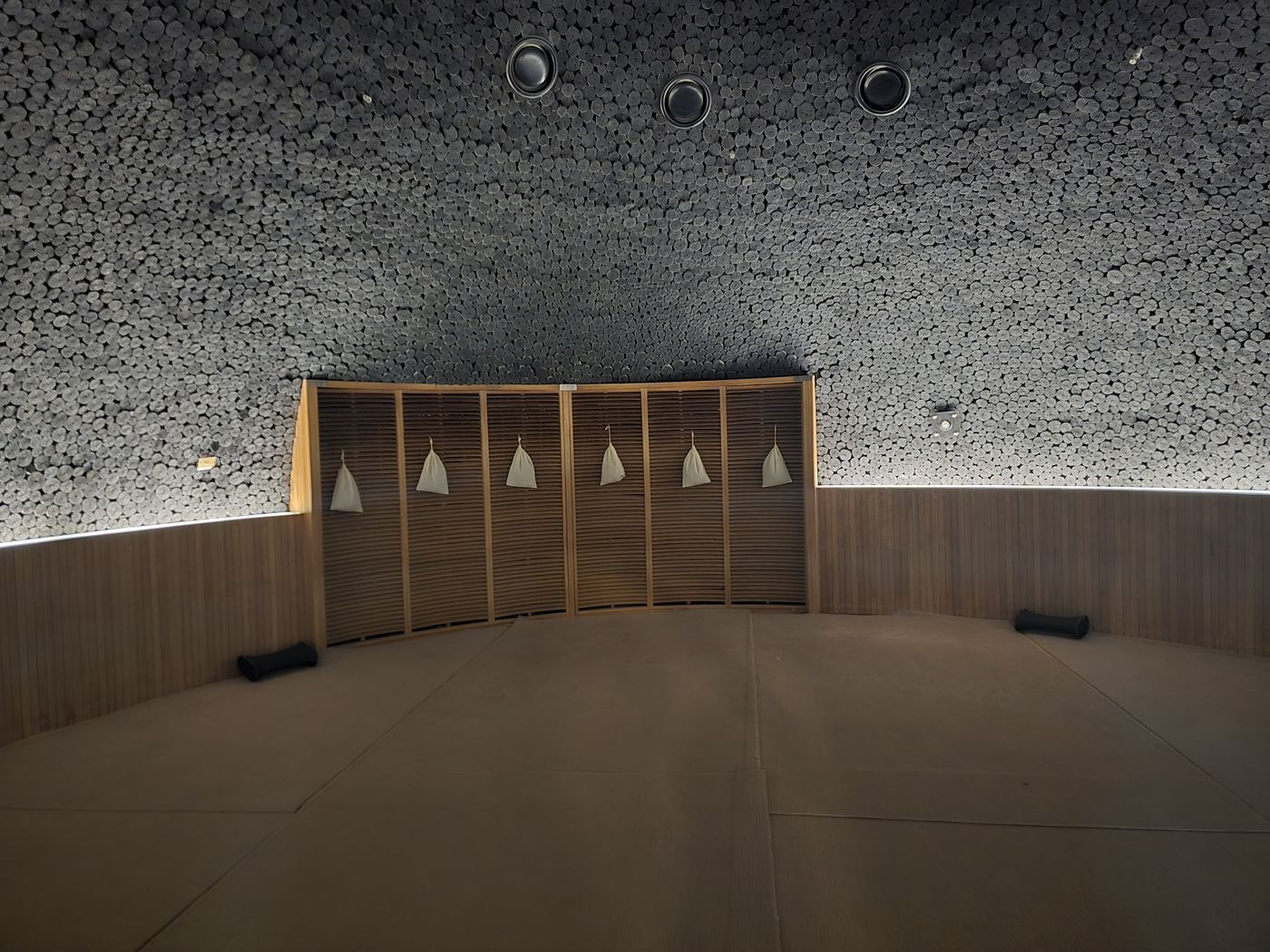 Charcoal Room interior with charcoal-textured walls