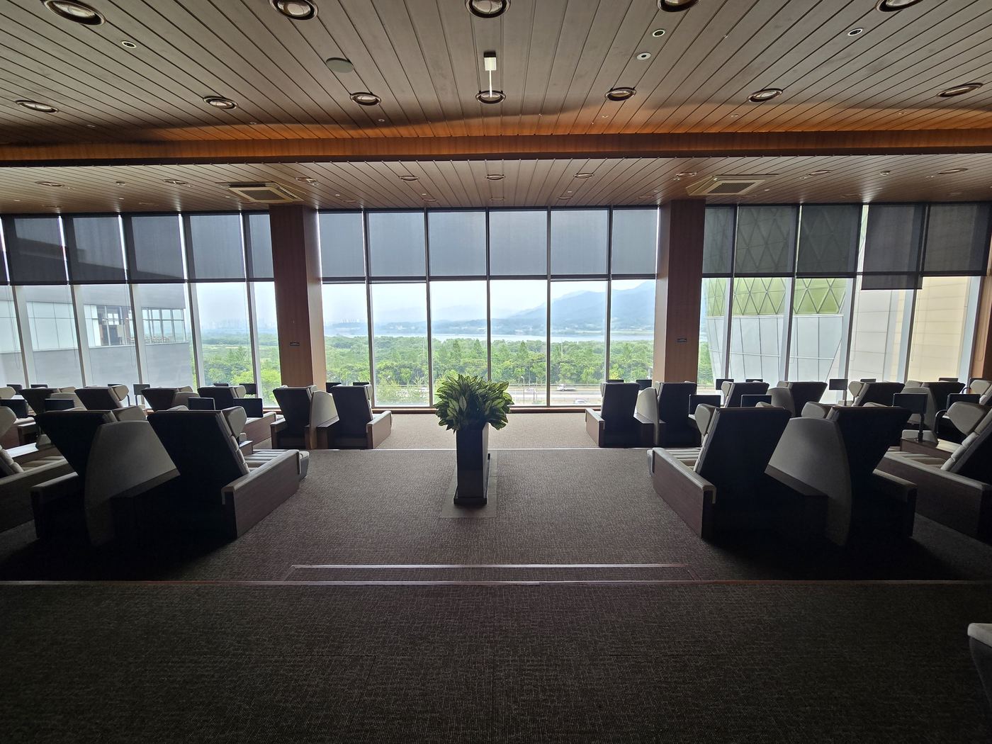 Relax Room interior with reclining chairs and a view