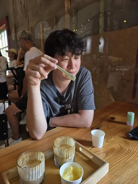 corn latte Chodang Coffee Jeongmiso Gangneung