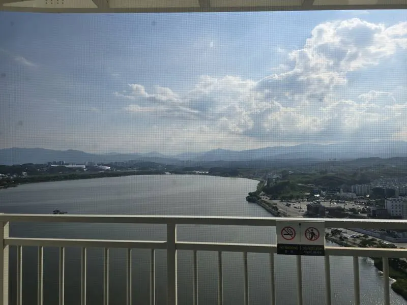 Balcony view of Gyeongpo Lake from Skybay Hotel