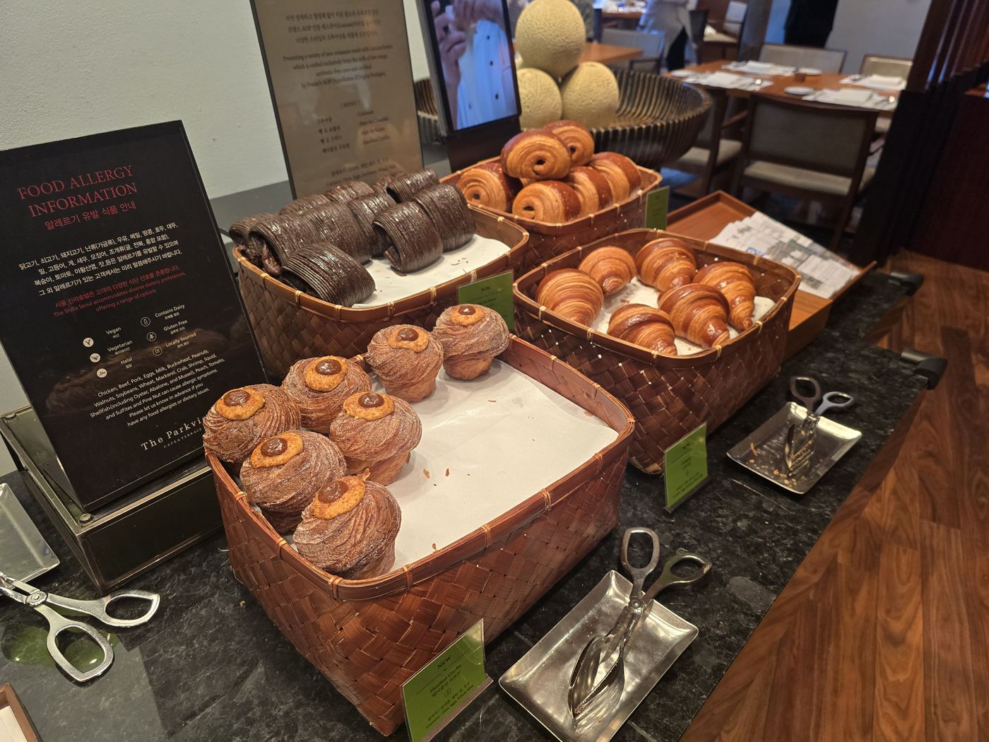 Bread and pastry corner at The Parkview